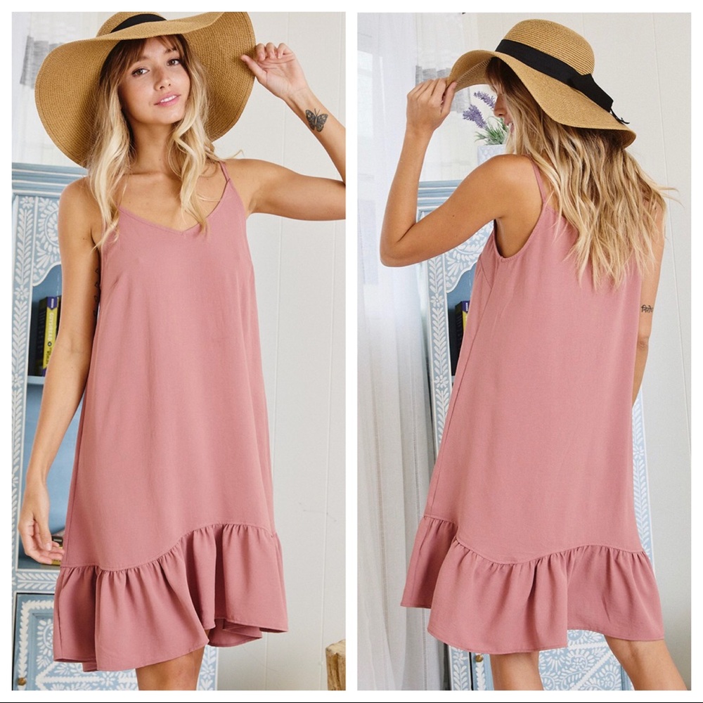 Summer ready Solid Cami Dress - Picture 2 of 3